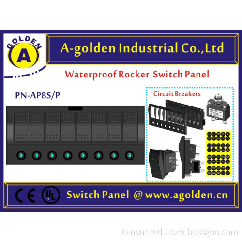 2 PIN waterproof 12V 24V Waterproof LED MARINE LED ILLUMINATED ROCKER SWITCH rv laser switch panel